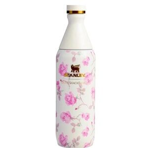 BNIB never opened love shack fancy Stanley all day Slim bottle ribbon Rosa 20 oz